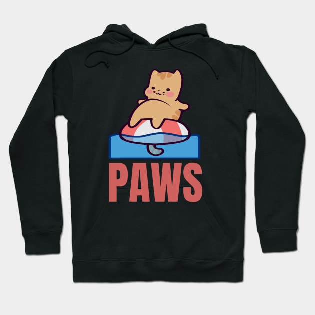 PAWS Cat Hoodie by ThumboArtBumbo